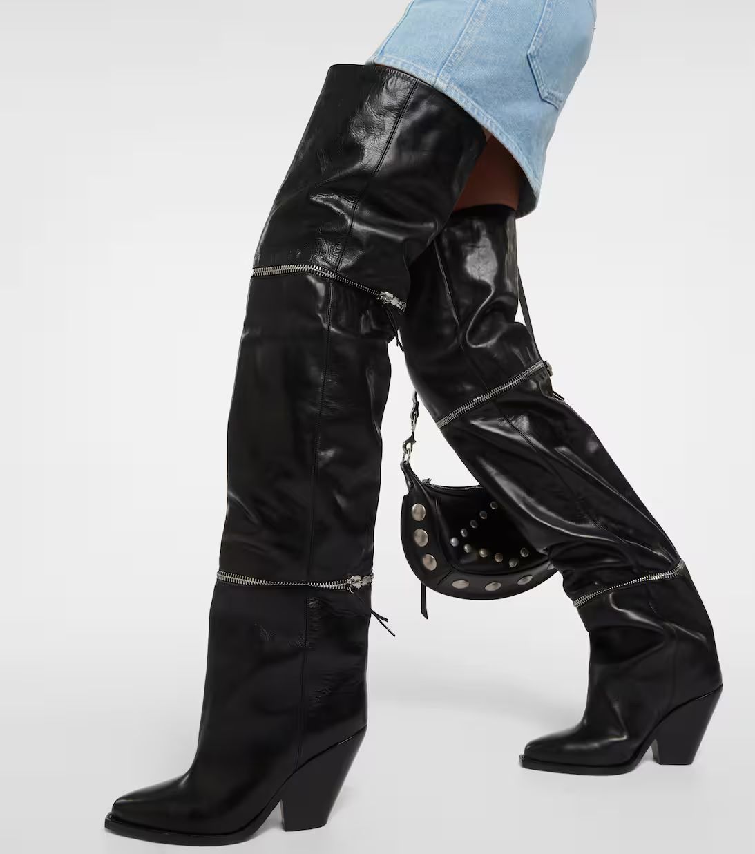 Lelodie leather over the knee boots | Mytheresa (US/CA)