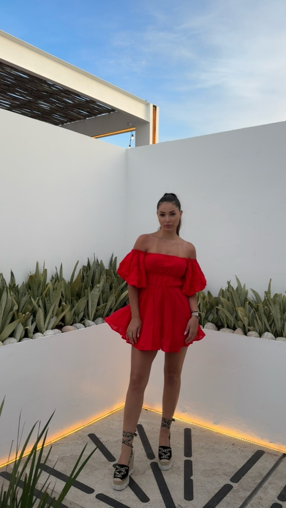 red summer dress 2025, bold vacation outfit, flirty red dress, sunset dinner look, resort wear red dress, beach date outfit, breezy summer style, warm weather outfit idea, lightweight red dress, statement summer fashion

#LTKStyleTip #LTKTravel