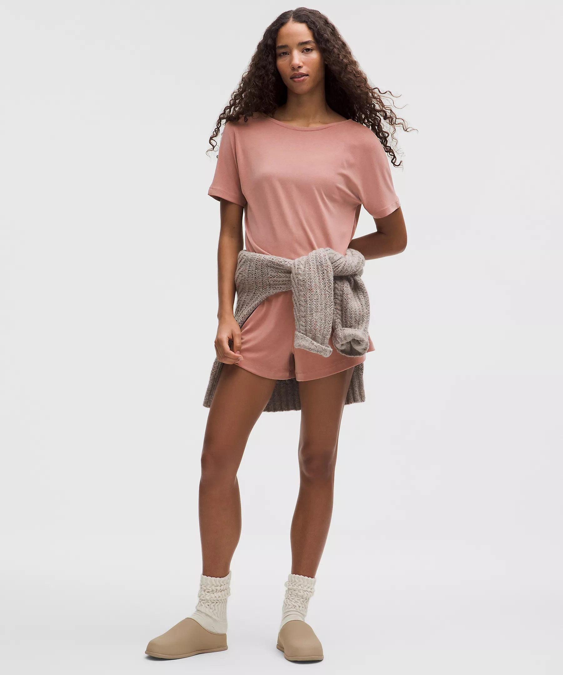 Drapey Softstreme Boatneck Short-Sleeve Shirt | Lululemon (US)