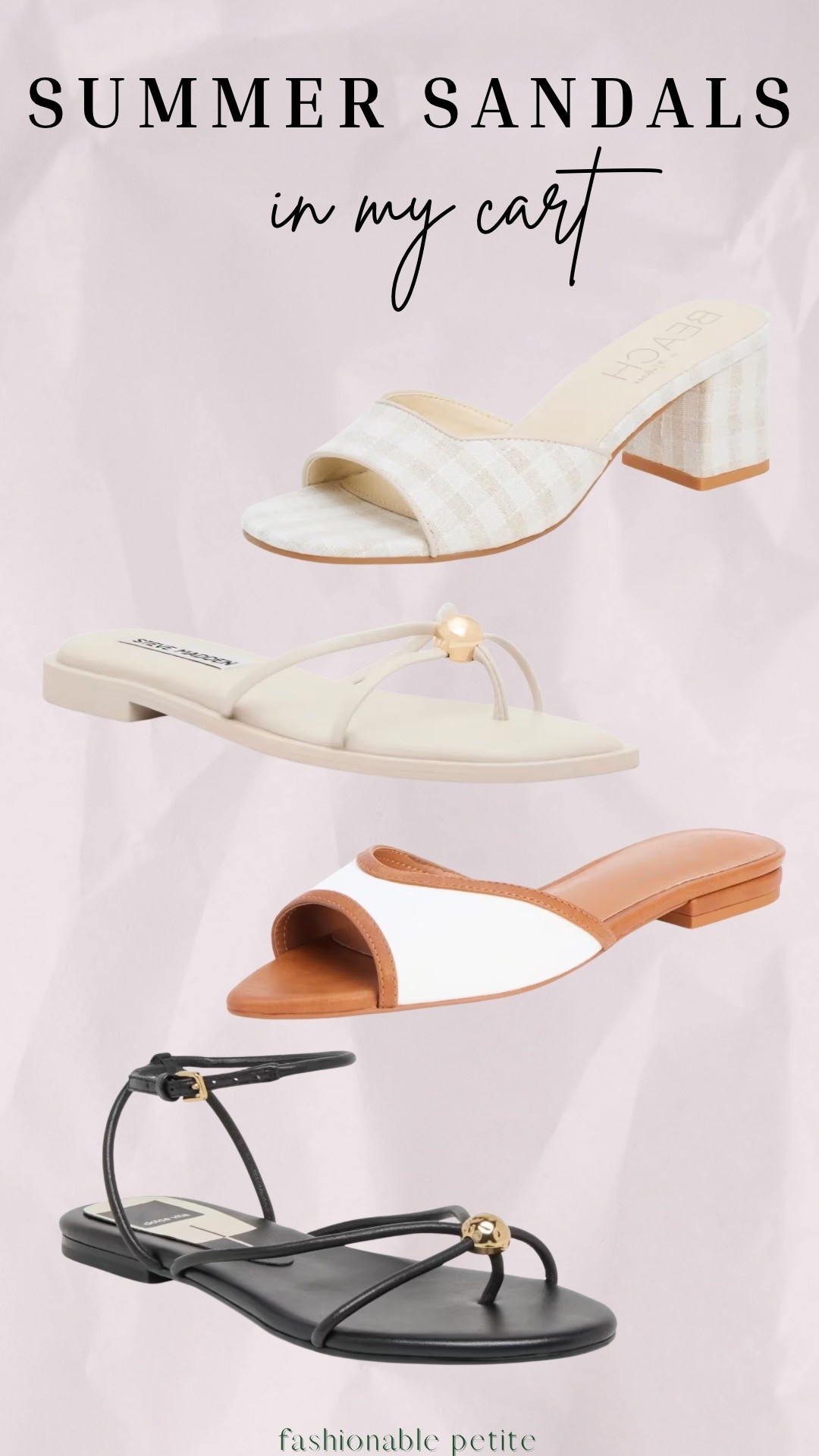 Sandals I’m shopping for summer! I am in love with these gingham heeled sandals. 

Summer sandals, slides, strappy sandals, heeled sandals, women’s sandals, women’s shoes  