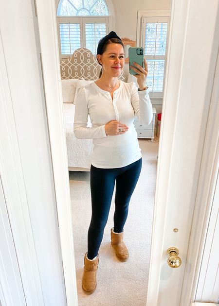 My favorite high waisted fleece lined leggings from Amazon! Only $32 and seriously the BEST for these extra chilly winter days! Believe it or not they still even fit with this 6 month baby bump! I own 3 pairs! *Wearing my normal size small (might want to size up for the growing bump though)! Also these Ugg duped are amazing!


#amazonfashion #bumpfriendly #maternity #founditonamazon #uggdupes #nursingfriendly #leggings  

#LTKbump #LTKunder50 #LTKfit