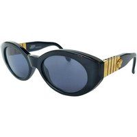 Gianni Versace Vintage MOD480 Gold Medusa Black Sunglasses | Etsy (US)