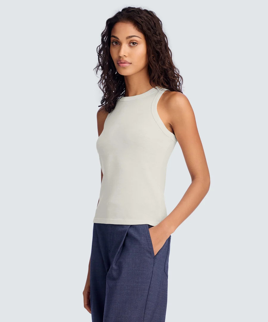 Women's Merino Rib Racer Tank | Unbound Merino