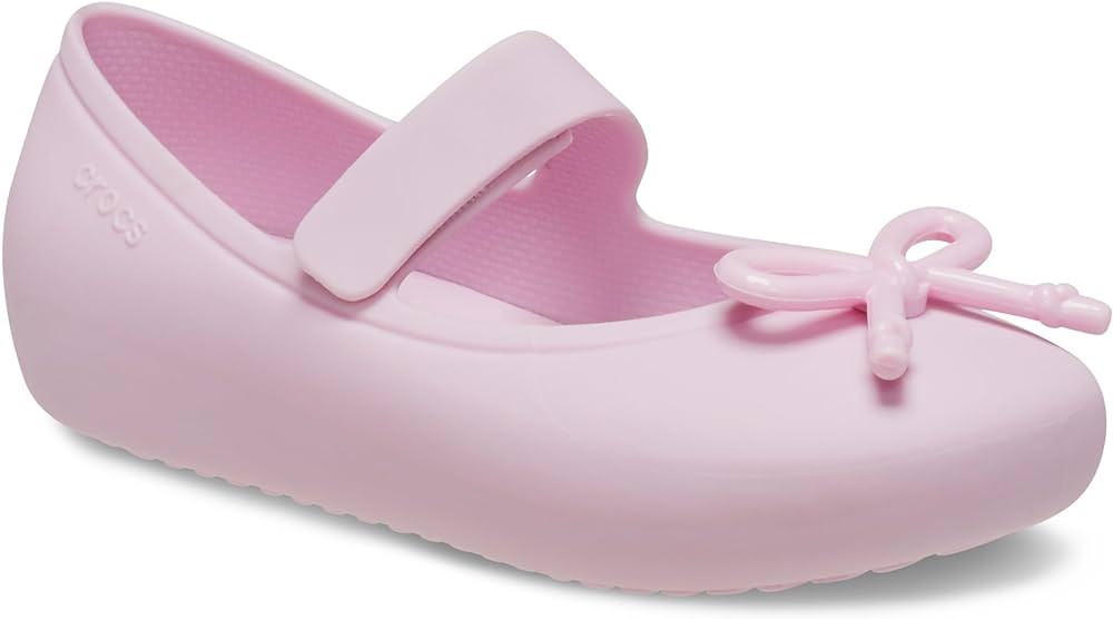 Crocs Kids Ballet (Toddler) Brooklyn Bow Mary Jane Flat T BlrnaPink, Ballerina Pink, 8 US Unisex | Amazon (US)