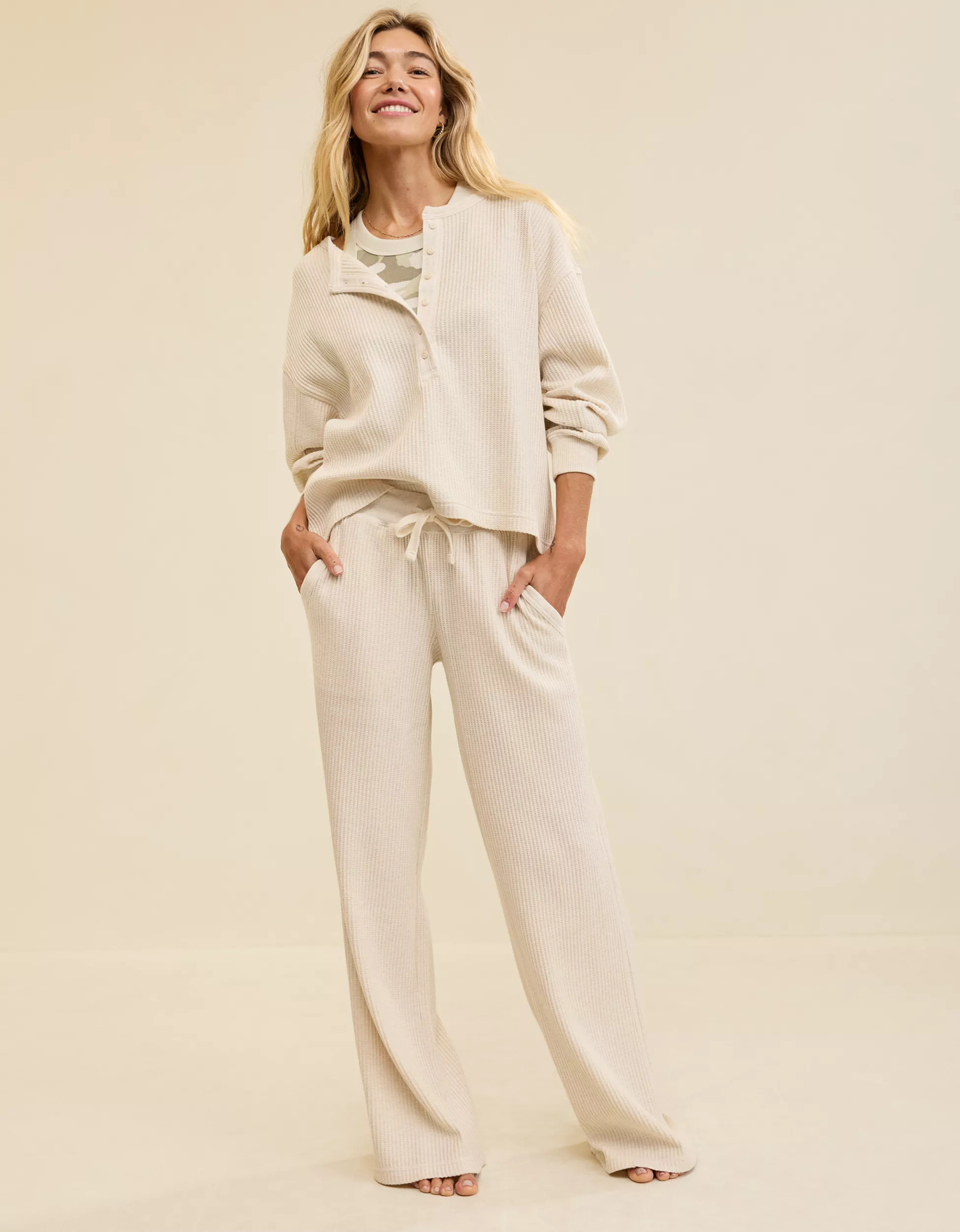 Aerie Waffle Trouser | Aerie