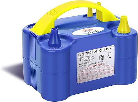 NuLink Electric Portable Dual Nozzle Balloon Blower Pump Inflation for Decoration, Party [110V~12... | Amazon (US)