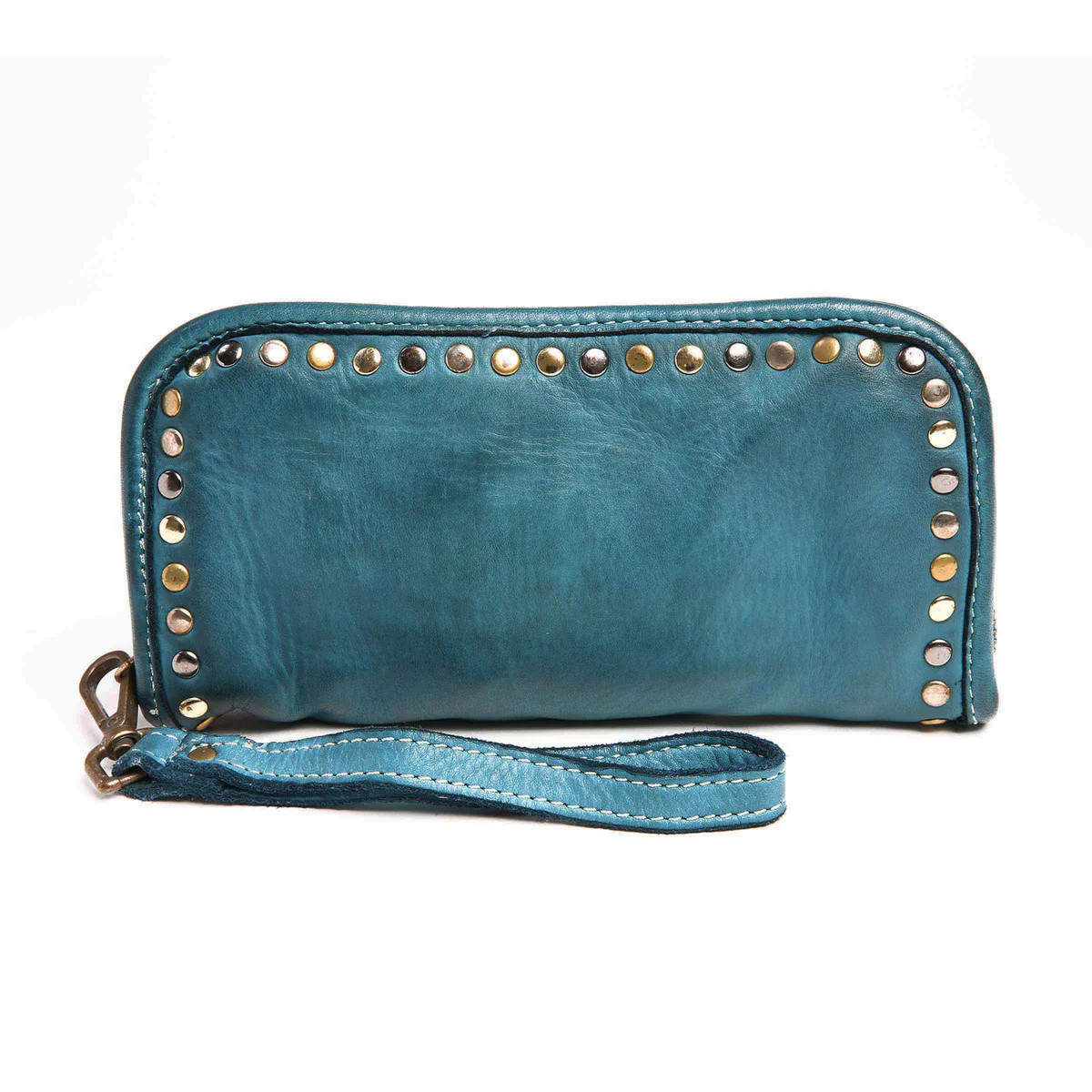 Sofia Zip Around Wallet in Teal | Bolsa Nova Handbags