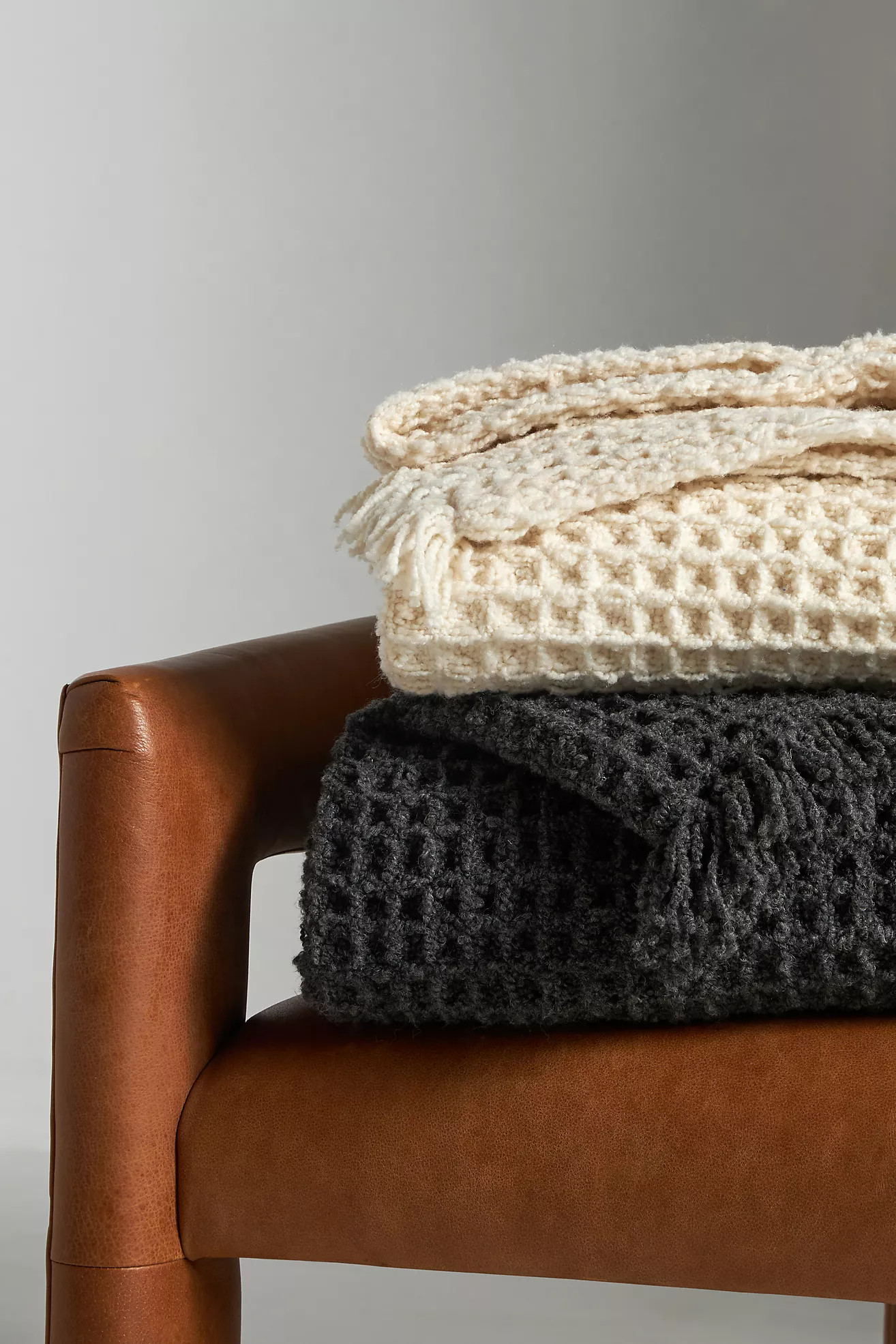 Bouclé Waffle Throw | Anthropologie (US)