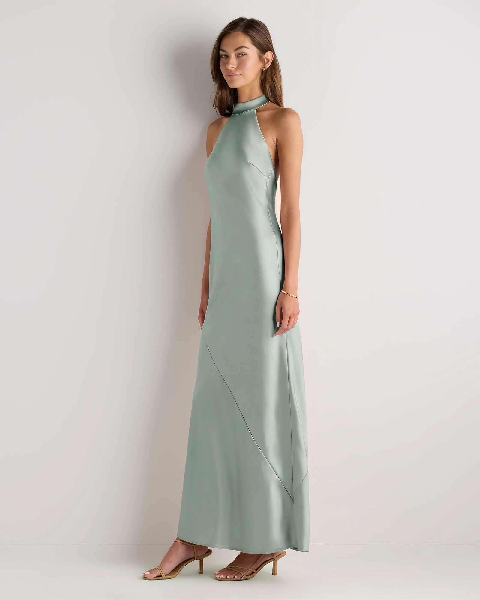 Catalina Stretch Satin Dress | Quince