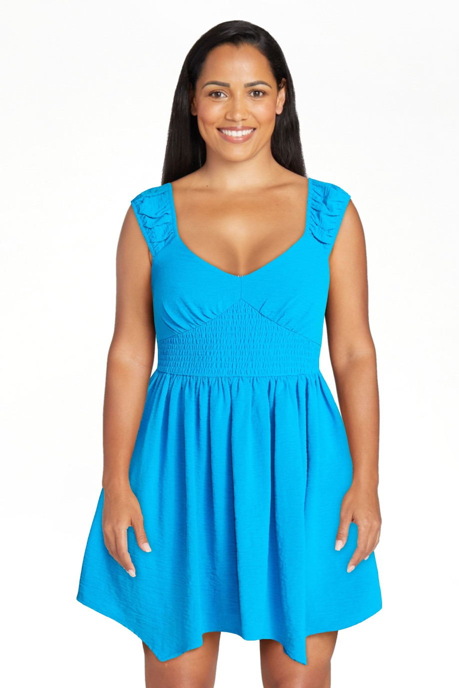 No Boundaries Smocked Waist Mini Dress, Women's XXS-XXL | Walmart (US)