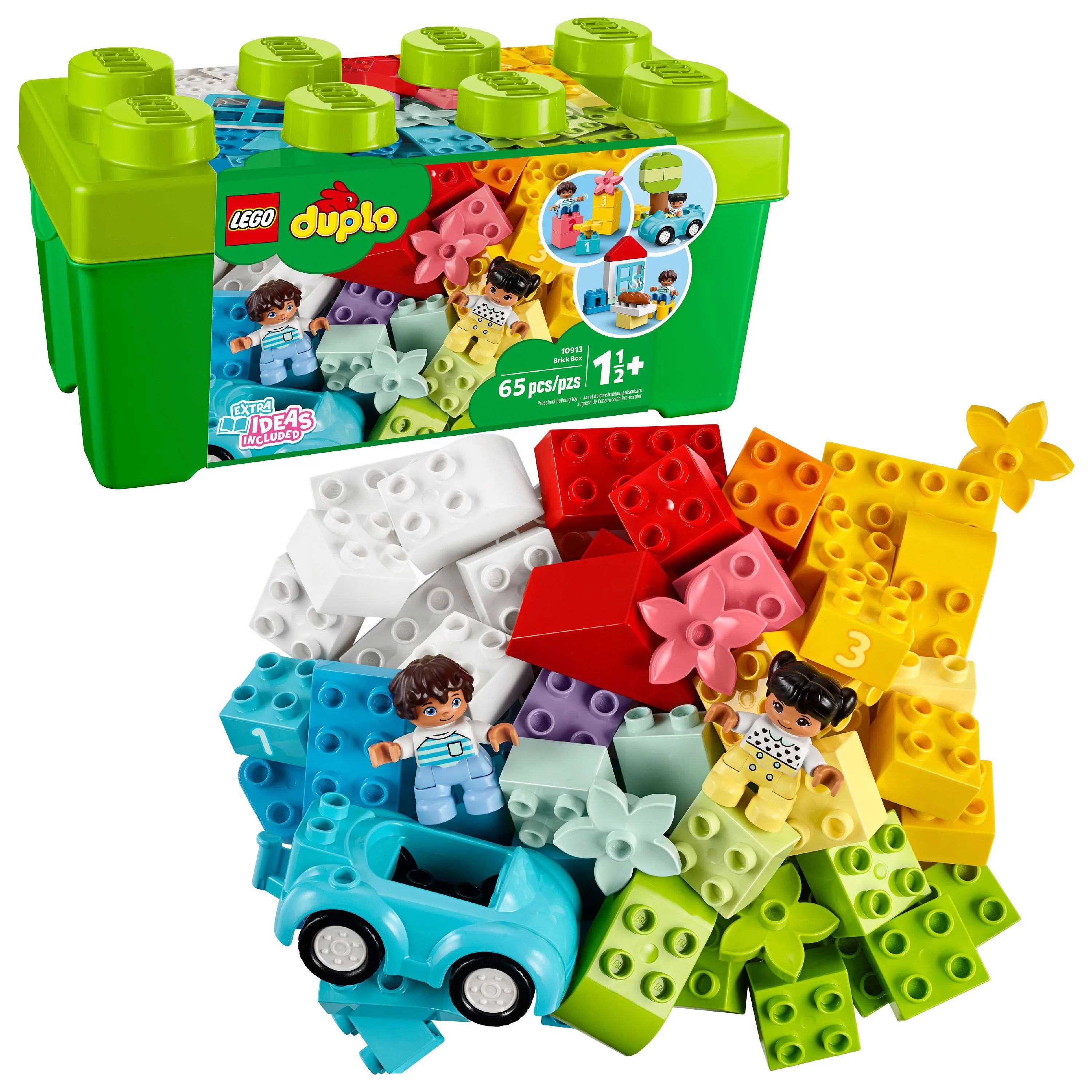 LEGO DUPLO Classic Brick Box 10913, Great Educational Toy for Toddlers 18 Months and up (65 Piece... | Walmart (US)