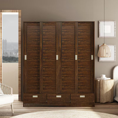 FUFU&GAGA Brown Armoire | Lowe's