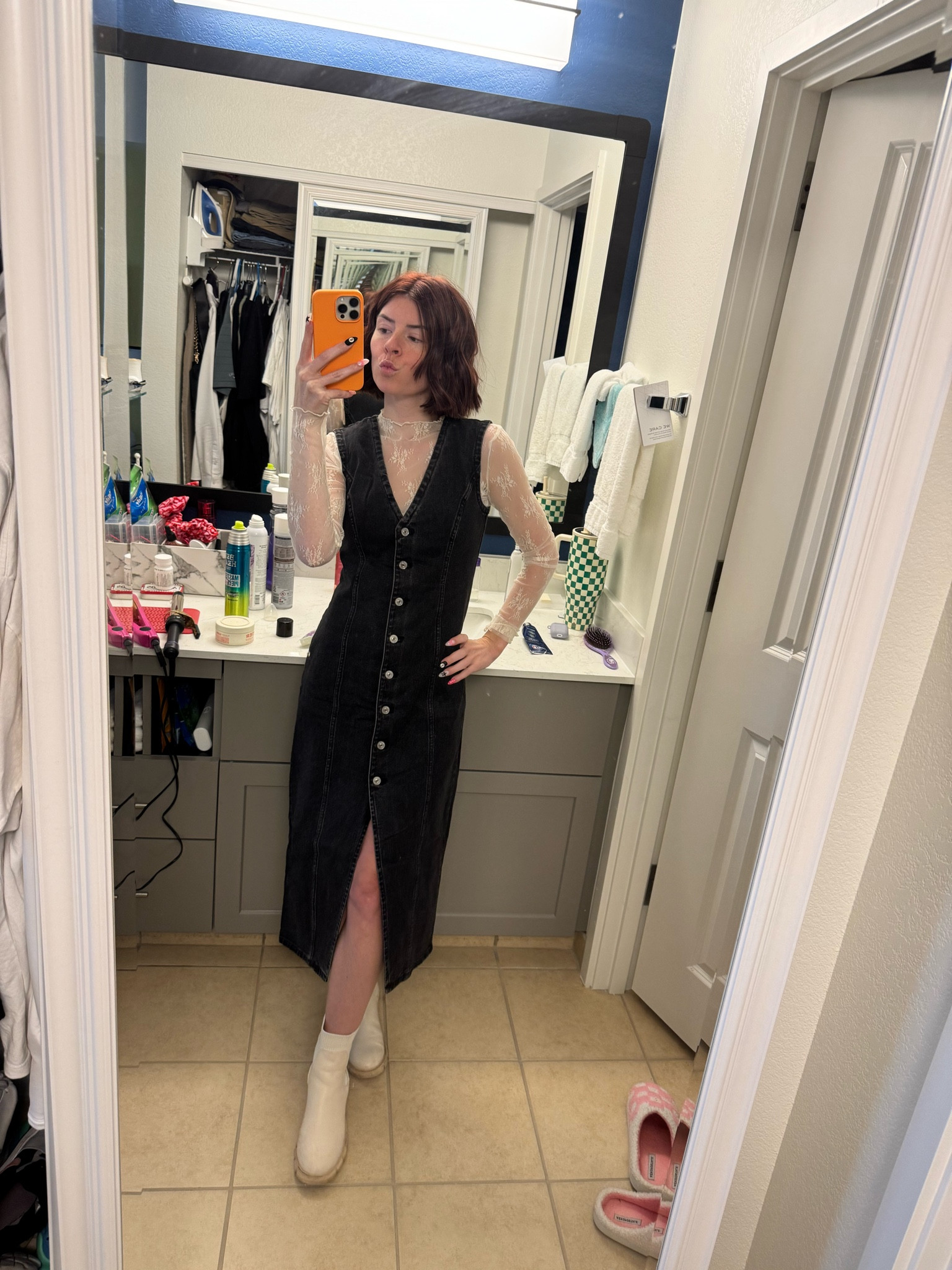 Have a feeling this dress will be on repeat! 
Dress l: XS (couldn’t find black online) 
*but did link the black in a mini dress!
Shirt: XS 

#LTKStyleTip #LTKSaleAlert #LTKFindsUnder50