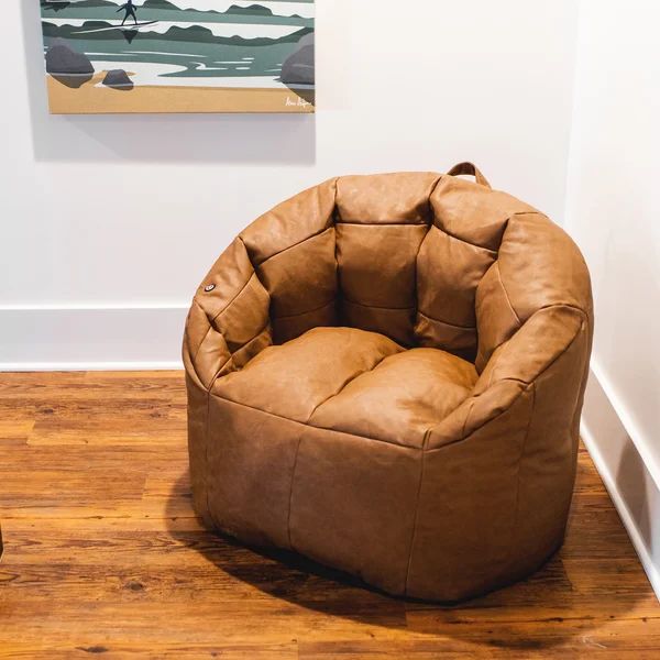 Big Joe Milano Vegan Leather Bean Bag Chair with Massage Function | Wayfair North America