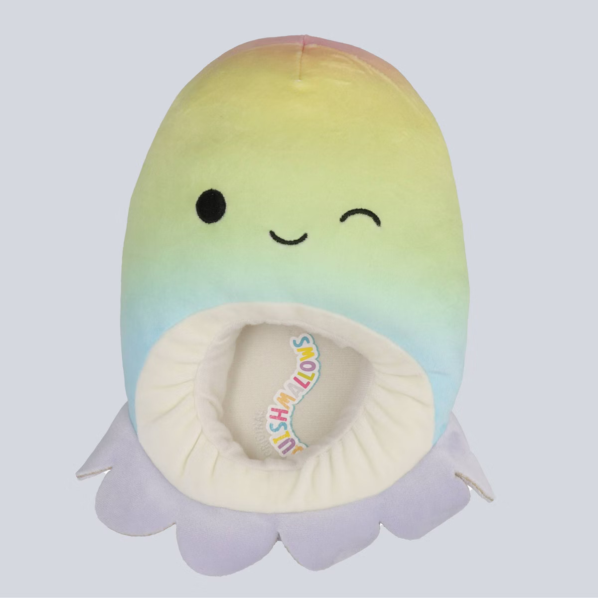 Squishmallows Kids' Elodie the Octopus Plush Slippers - Rainbow | Target
