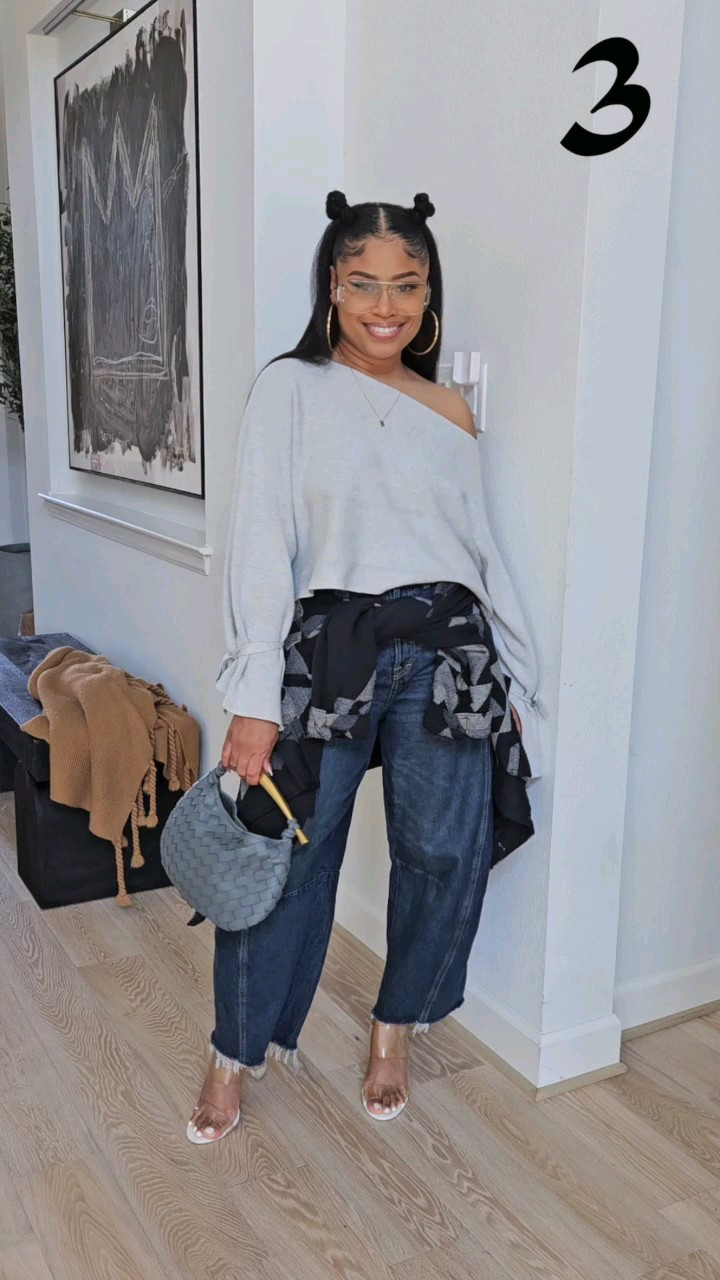 Styling barrel jeans 👖 I'm wearing sz 4

