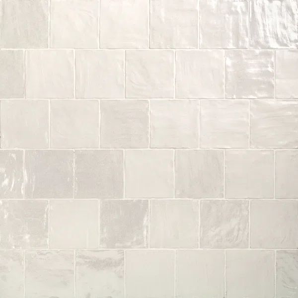 Amagansett 4" x 4" Straight Edge Ceramic Singular Tile | Wayfair North America