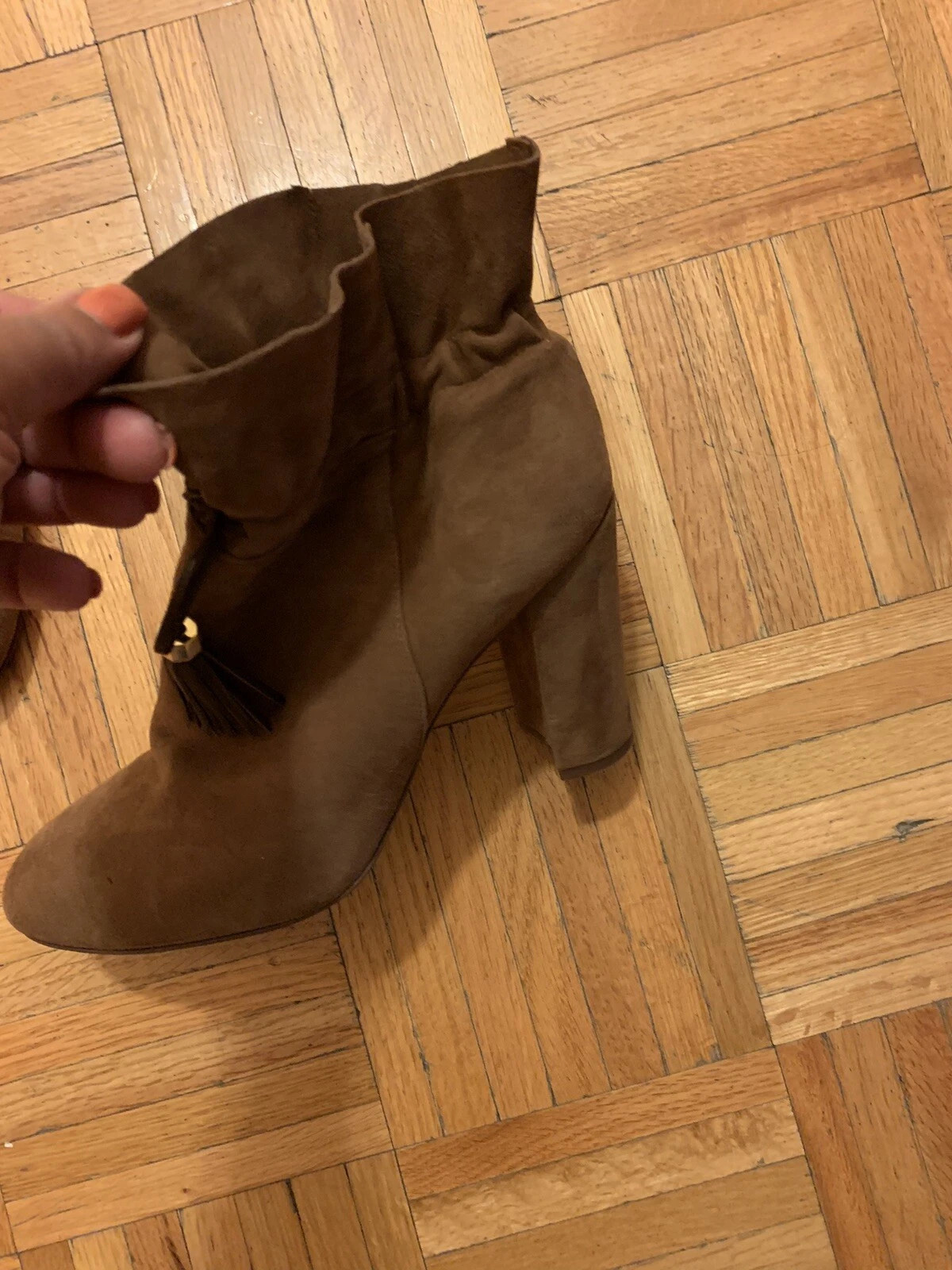 Louise Et Cie Suede Boots With Leather Tassle Size 9 | eBay US