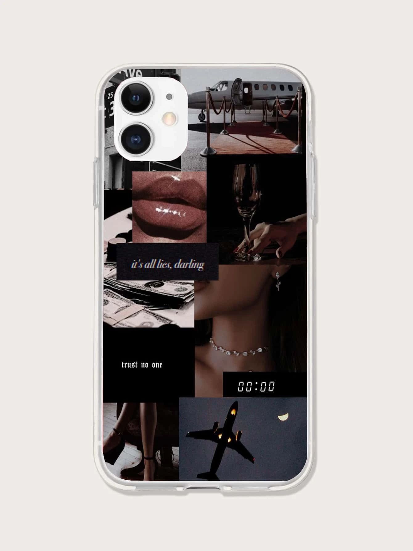 Aesthetic Collage Phone Case Compatible With iPhone15/15Plus/15Pro/15Promax | SHEIN
