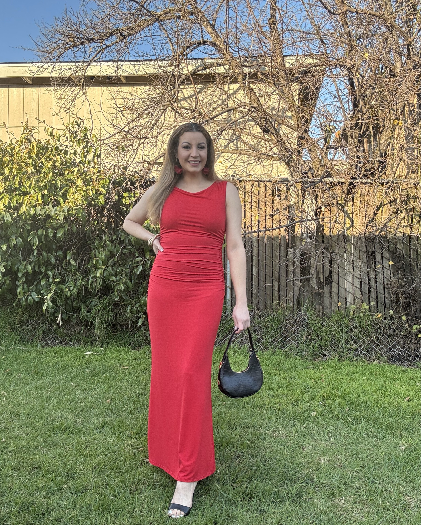 Off Shoulder Sleeveless Ruched Bodycon Maxi Party Built-in Mesh Shapewear Dress
Color: Haute Red

Discount code 
from 20%: danima20

#LTKMidsize #LTKGiftGuide #LTKMostLoved