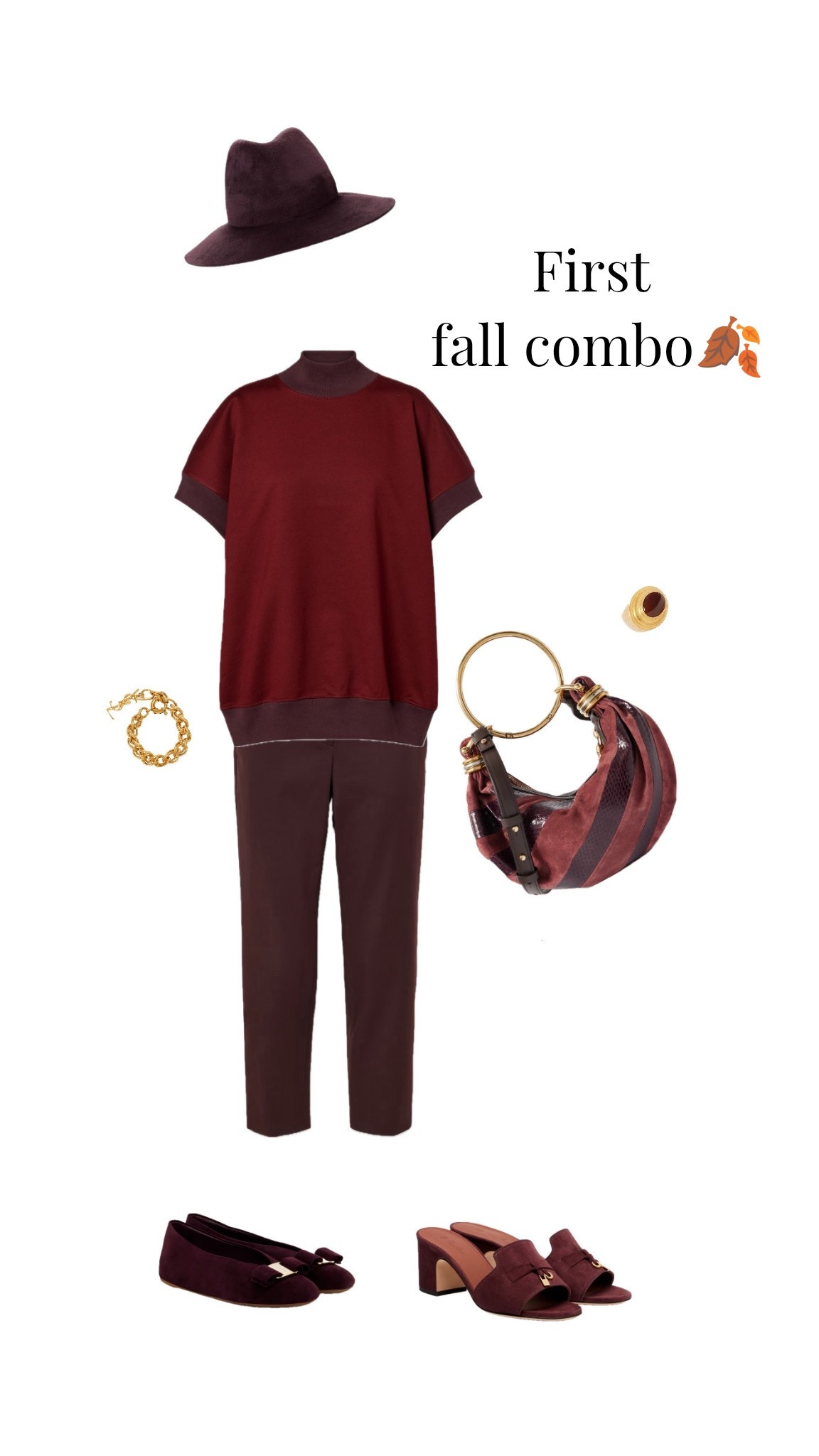 There’s nothing like burgundy in the fall. 