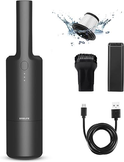 Steelite Cordless Handheld Vacuum Cleaner, Portable Car Vacuum for Car, Desk, Pet Hair, Keyboard,... | Amazon (US)