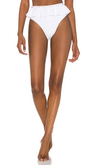 Decklan High Waist Bottom in White & Blush | Revolve Clothing (Global)