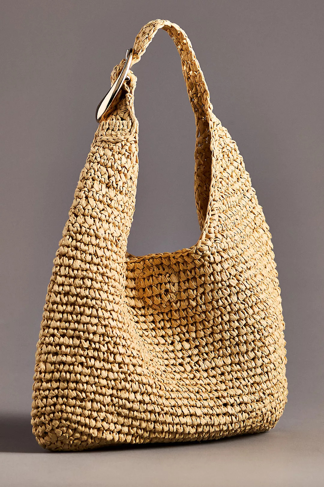 The Love Knot Slouchy Bag: Mini Buckle Raffia Edition | Anthropologie (US)
