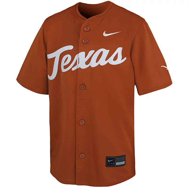 Nike Youth University of Texas Limited Full Button Down Jersey | Academy Sports + Outdoors