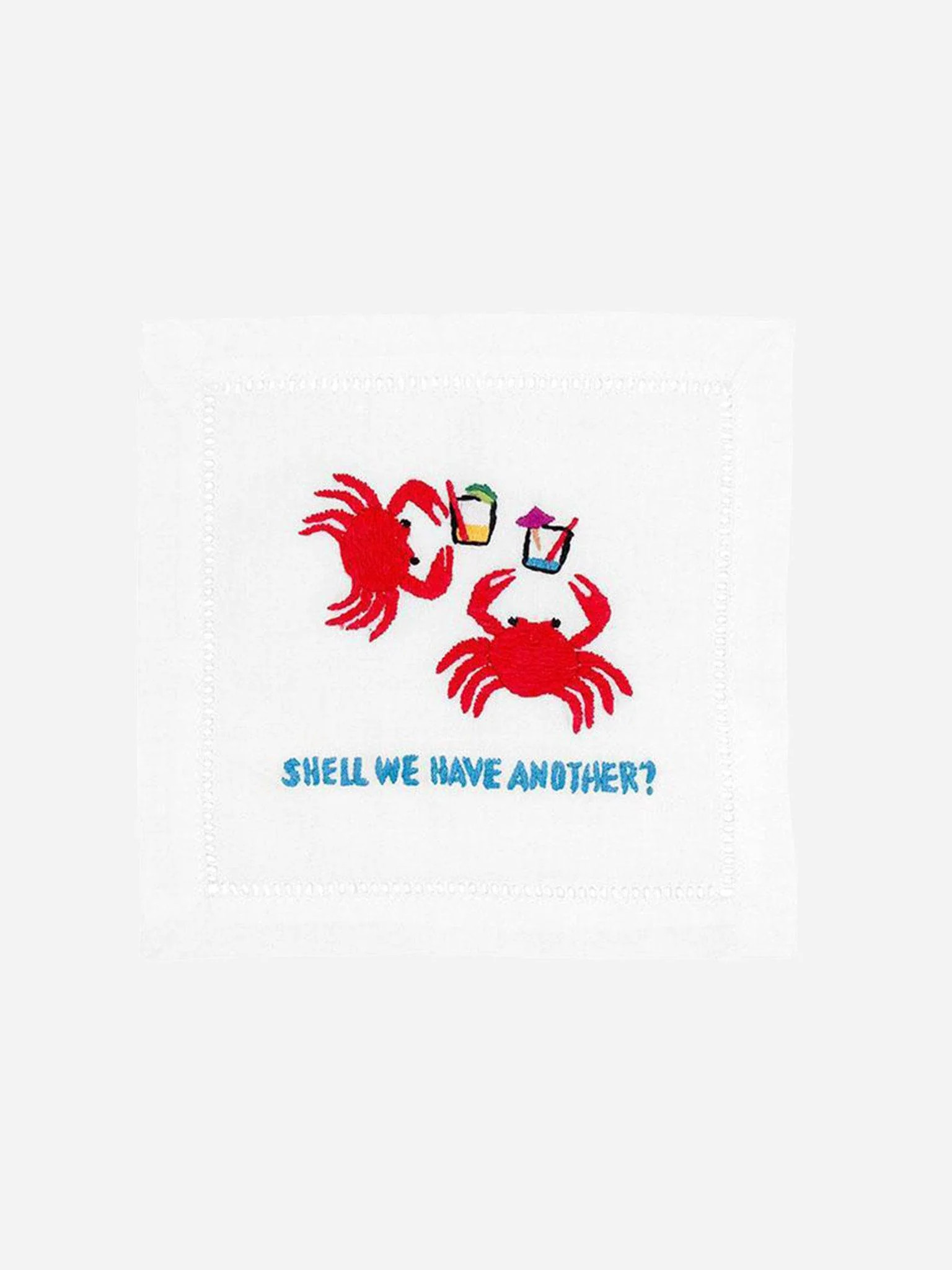 AUGUST MORGAN
                      
                     Shell We Have Another Cocktail Napkin S... | Saint Bernard