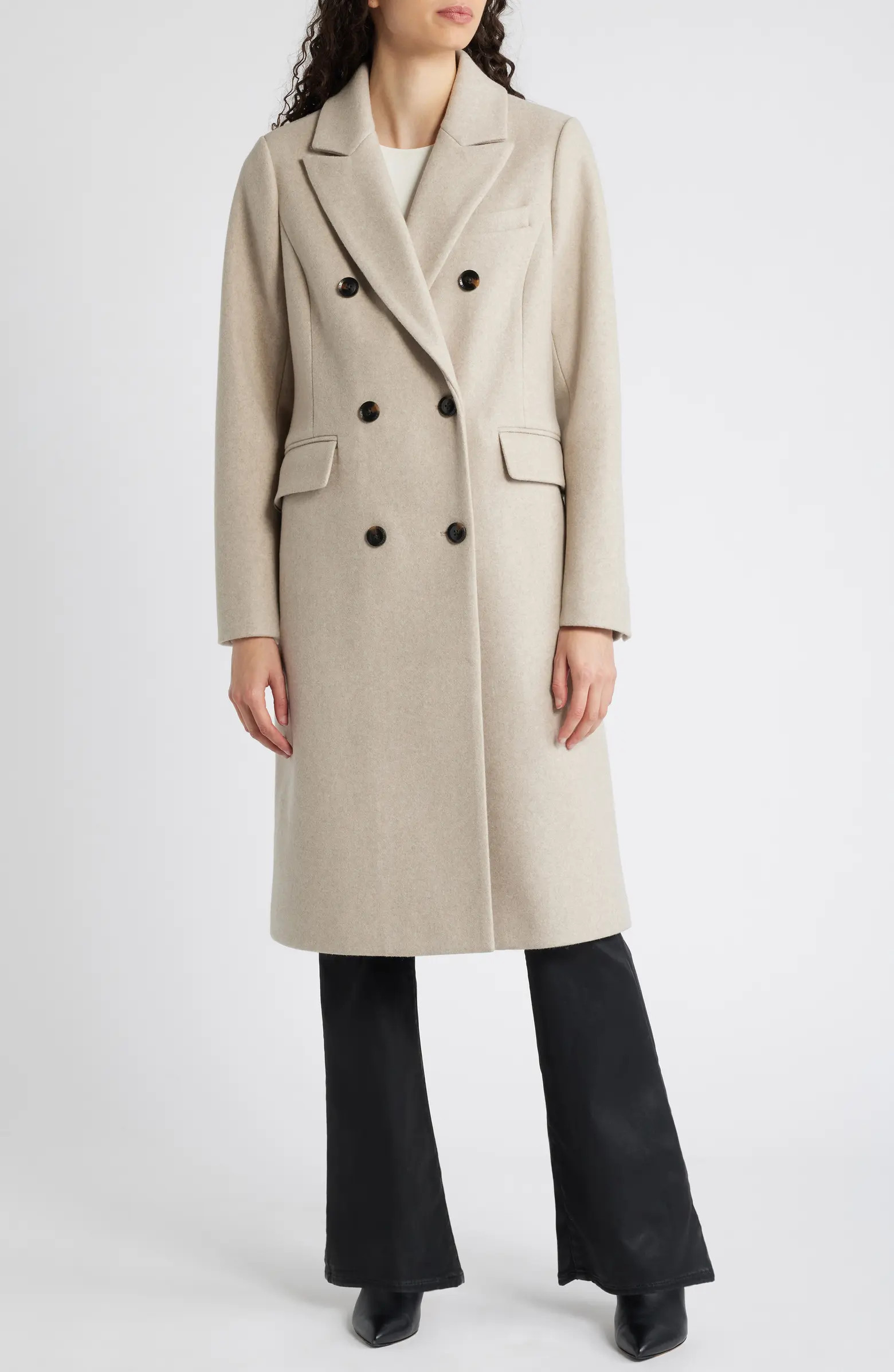 Slim Fit Double Breasted Coat | Nordstrom