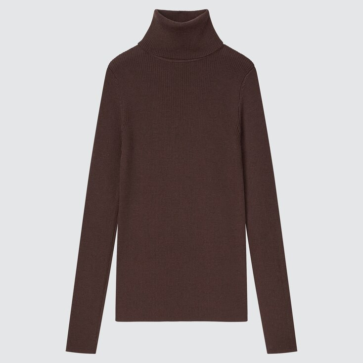 WOMEN EXTRA FINE MERINO RIBBED TURTLENECK SWEATER | UNIQLO (US)