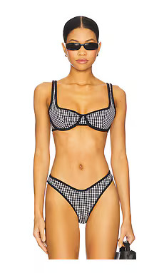 Lovers and Friends Rae Top in Black Gingham from Revolve.com | Revolve Clothing (Global)