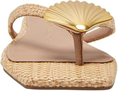 Katy Perry Women's Camie Shell Flat Sandal | Amazon (US)