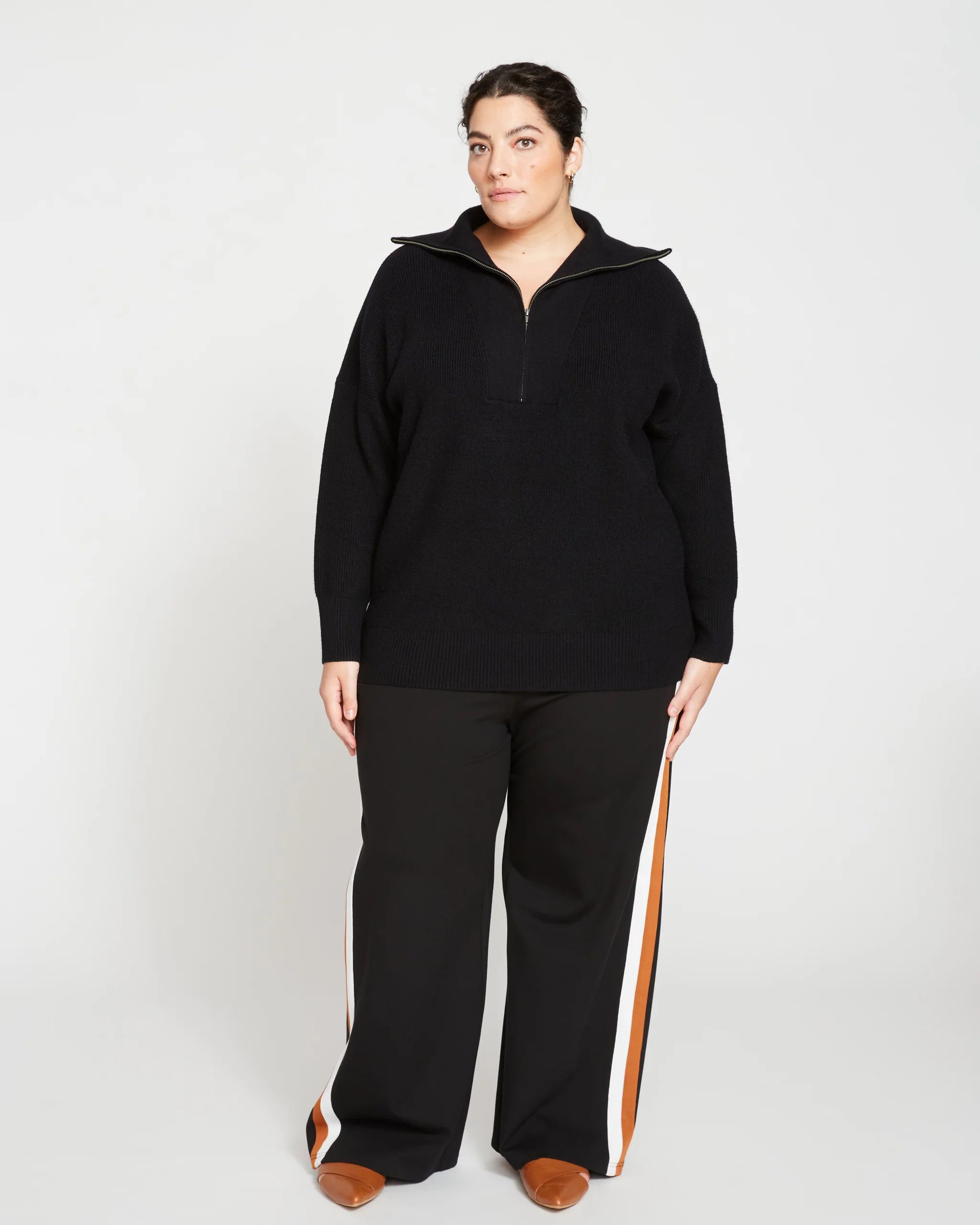 Blanket Half-Zip Sweater - Black | Universal Standard