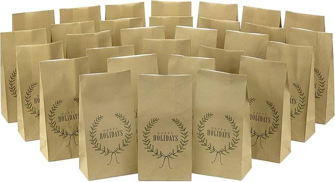 Hallmark Happy Holidays Party Favor and Wrapped Treat Bags (30 Count) for Christmas, Hanukkah, Cl... | Amazon (US)