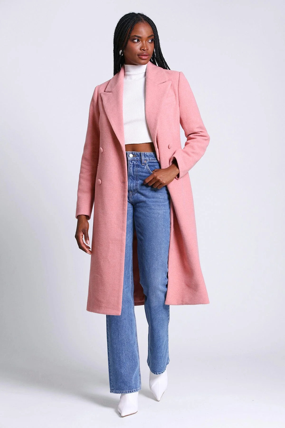 Tailored Double-Breasted Coat | Avec Les Files