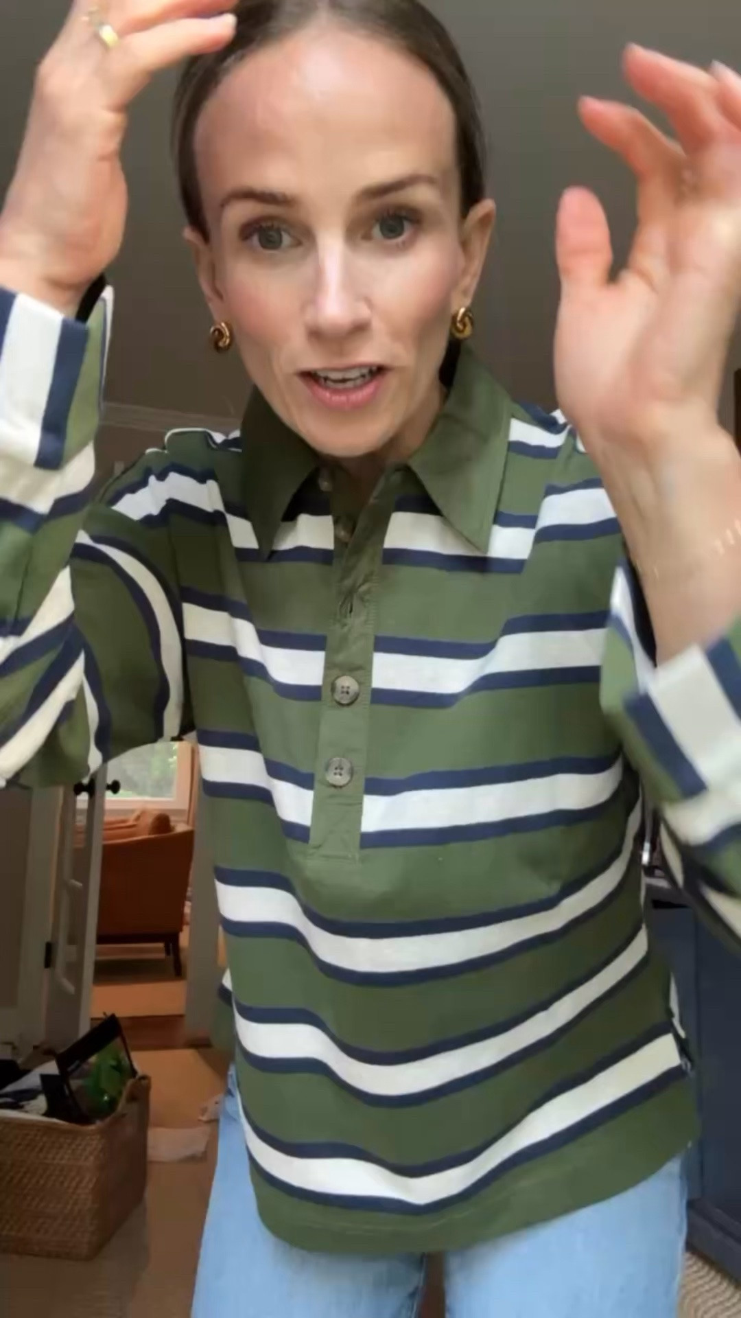 Try on haul and loving this updated cuff on this polo.

#LTKdayinmylife #LTKPetite #LTKOver40