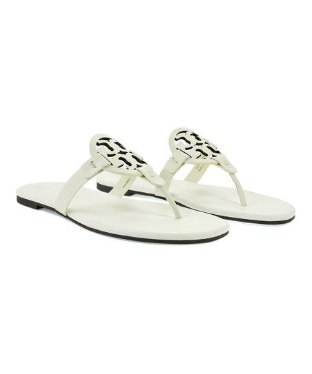 New Ivory Miller Leather Sandal - Women | Zulily