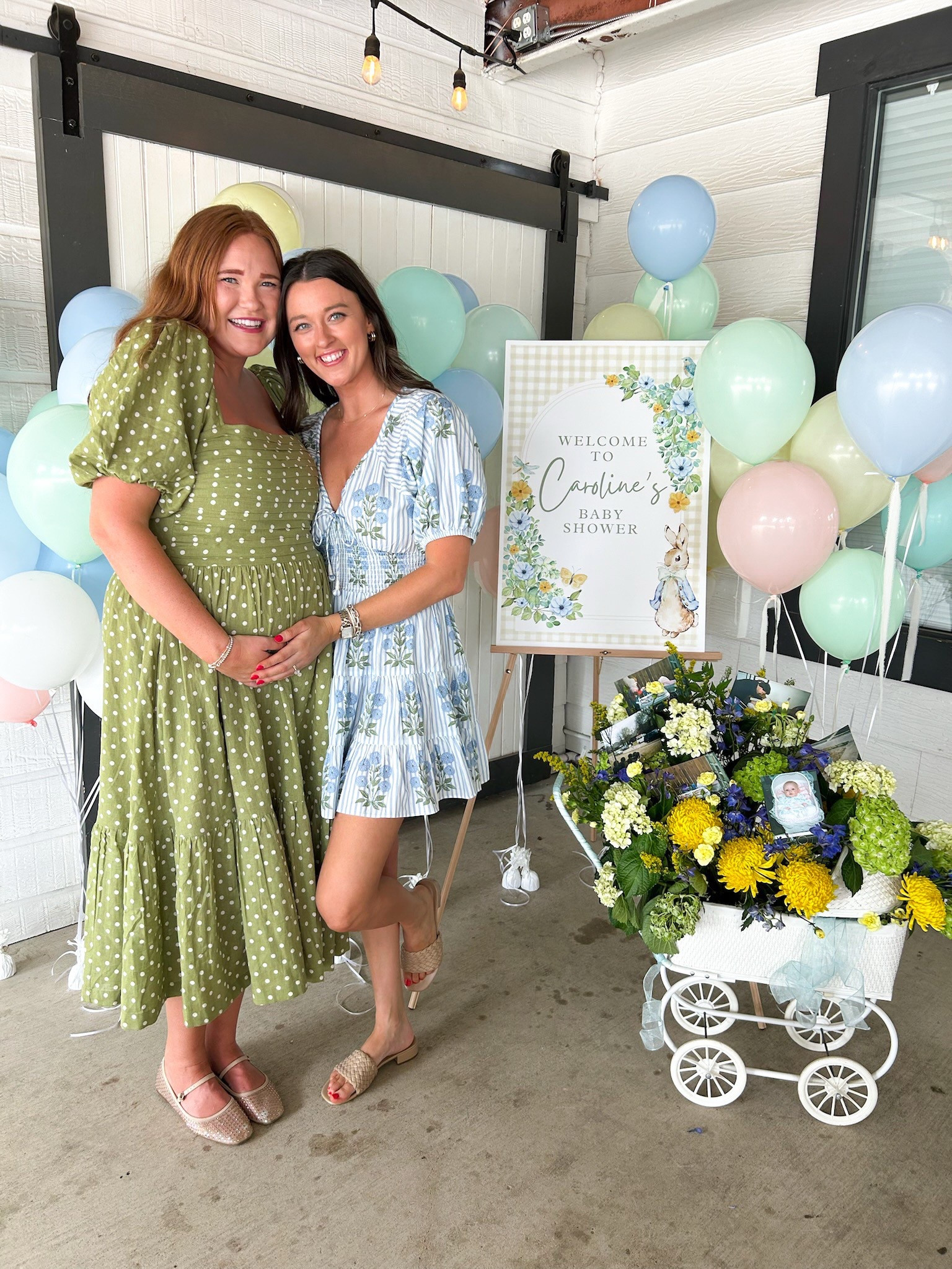 Dresses we wore to my friends baby shower! 