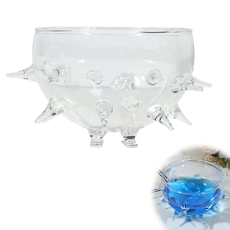 Spiked Hobnail Whiskey Glasses, 10 oz Clear Glass Tumblers with Unique Studded Design, Rock Glass... | Walmart (US)