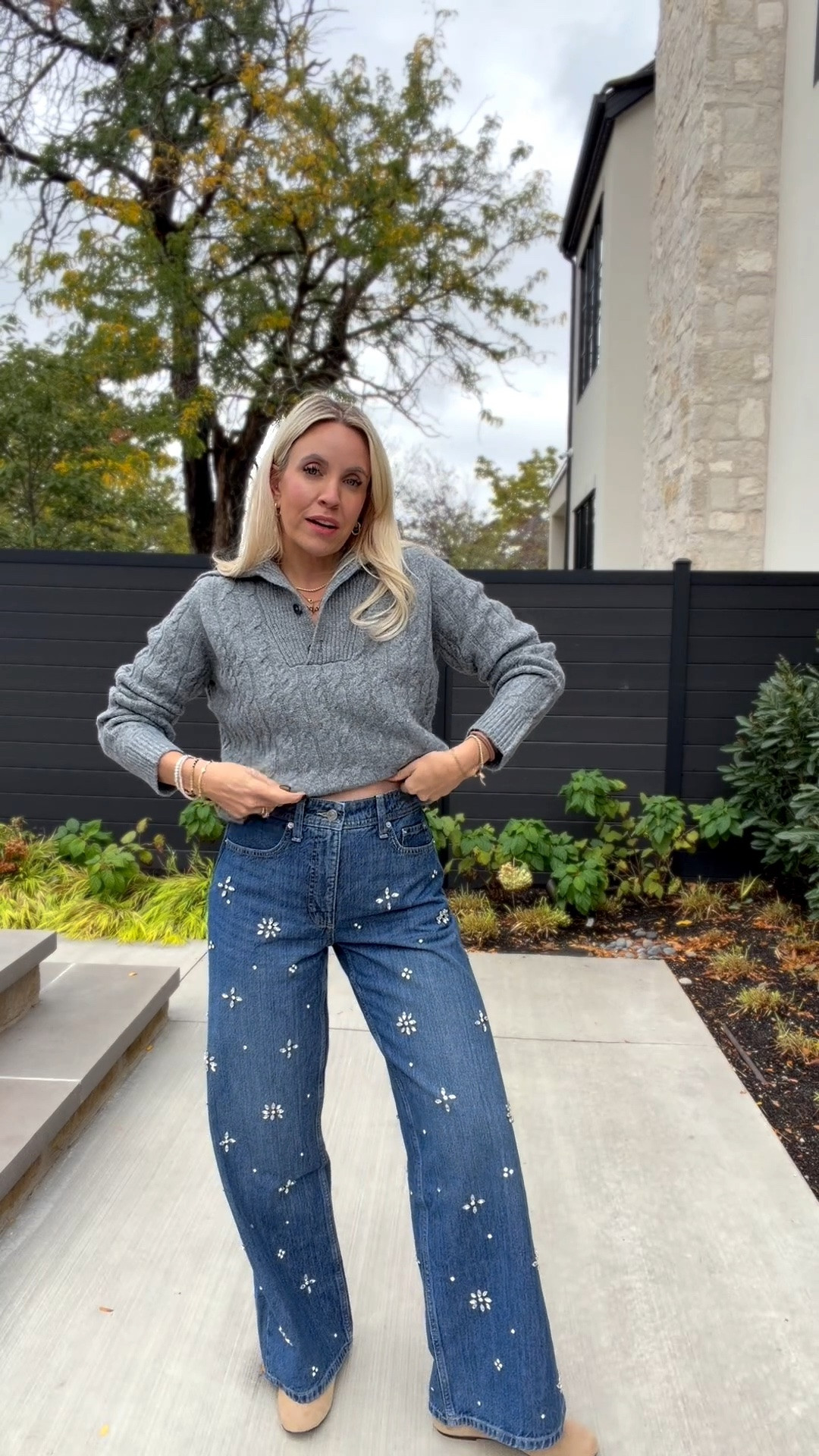 These party pants are so fun but something you could wear past the holidays!