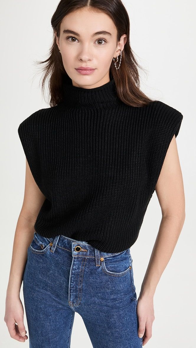 Sweater Pullover with Shoulder Pads | Shopbop