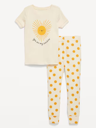 Unisex Snug-Fit Printed Pajama Set for Toddler &amp; Baby | Old Navy (US)