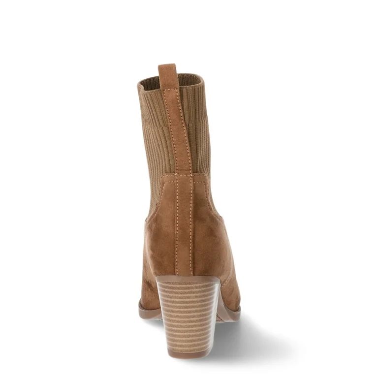 Time and Tru Women's Knit Ankle Boot | Walmart (US)