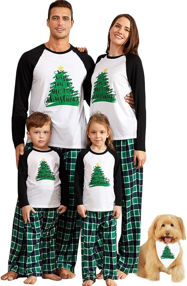 IFFEI Matching Family Pajamas Sets Christmas PJ's You SERIOUS Clark Printed Long Sleeve Tee and P... | Amazon (CA)
