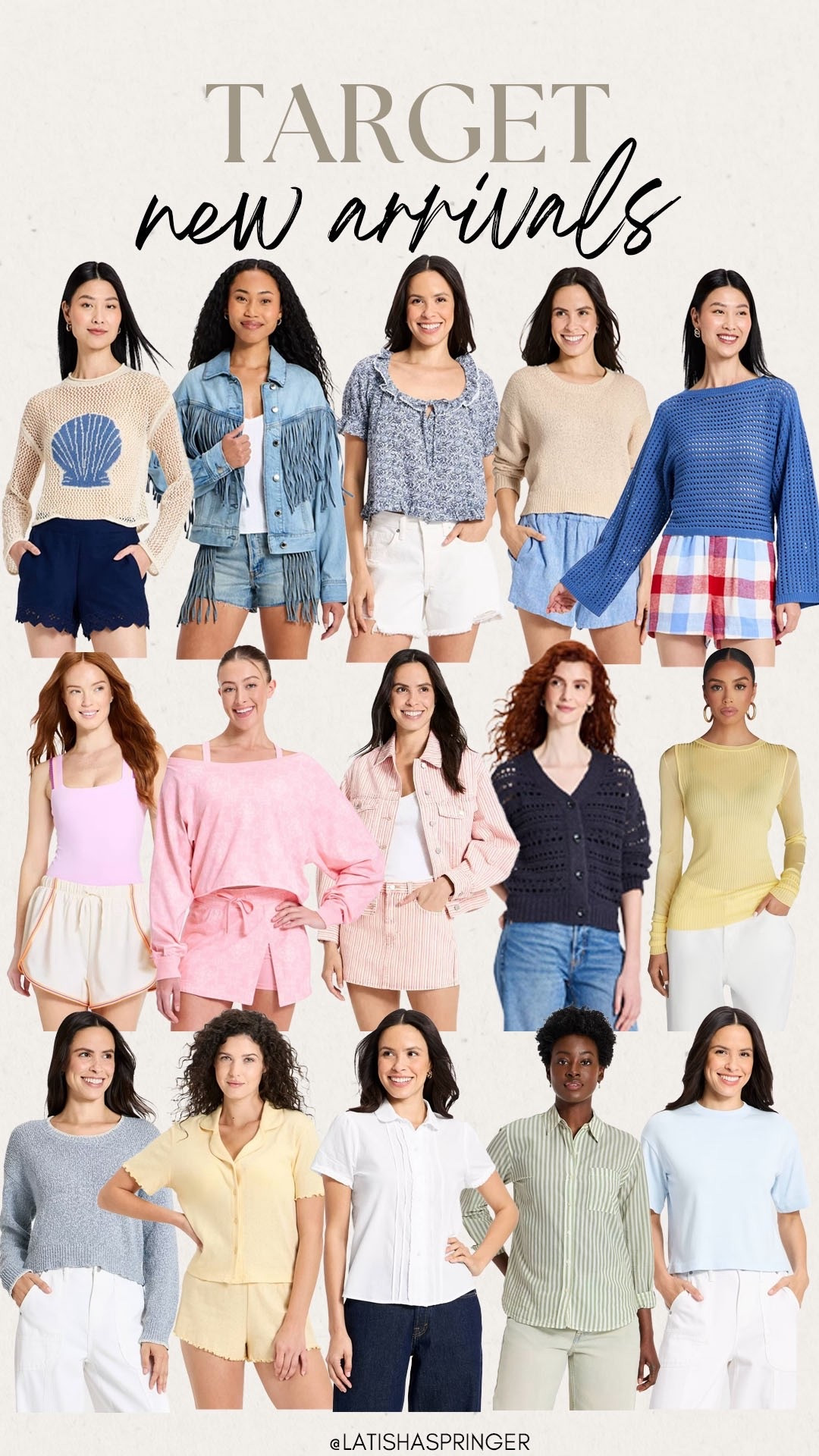 Target new arrivals for spring and summer!

#targetfinds

Target finds. Target fashion. Target new arrivals. Target summer sweater. Target summer activewear. Target crochet spring sweater. Target new spring top  

#LTKdayinmylife #LTKSeasonal #LTKootd
