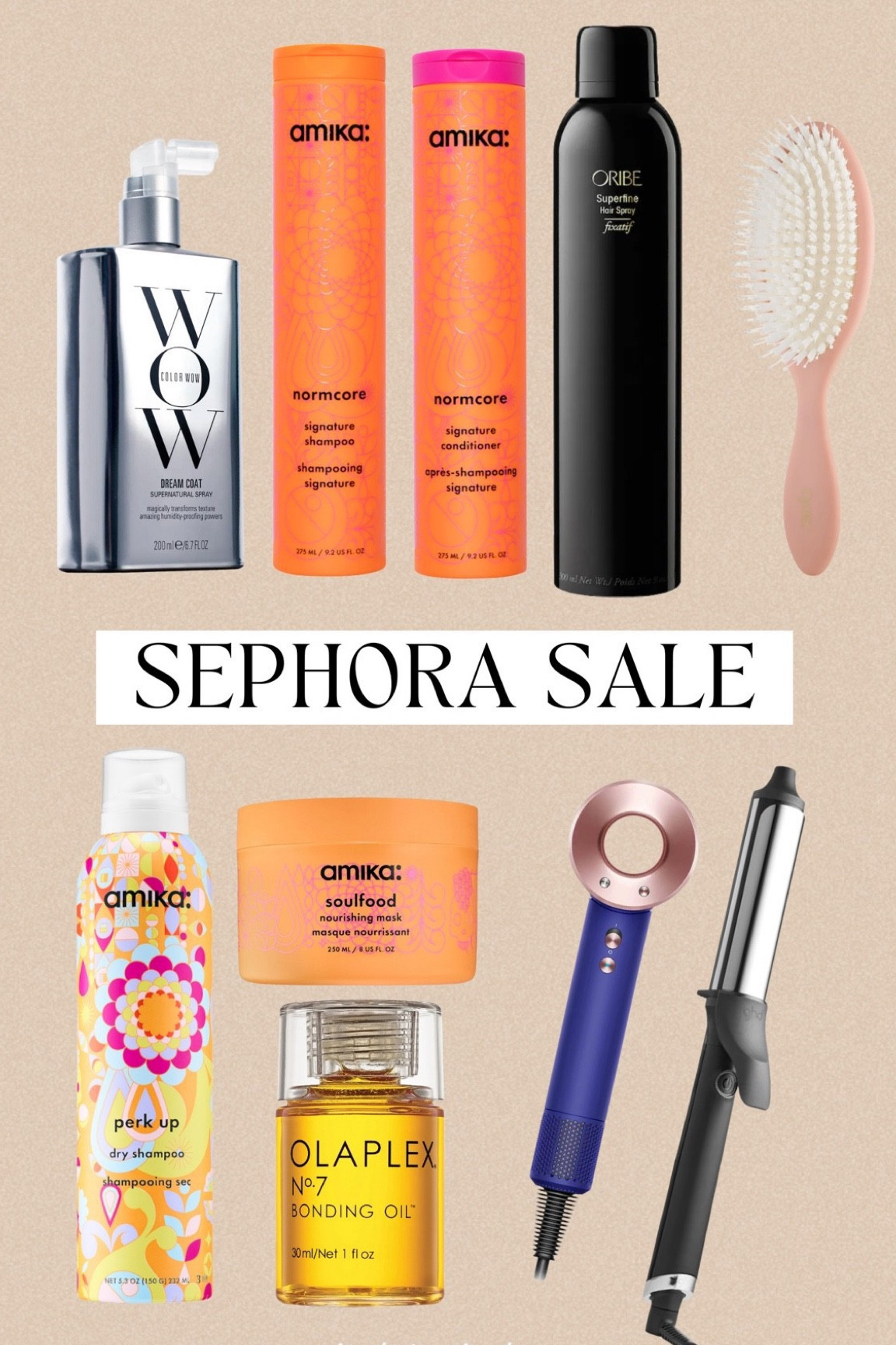 My go to hair products + tools all on sale! Use code SAVENOW 
sephora sale, hair care, dry shampoo, hair tools 

#LTKbeauty #LTKsalealert