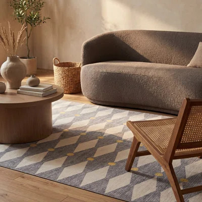 Farenna Diamond Washable Rug | Wayfair North America