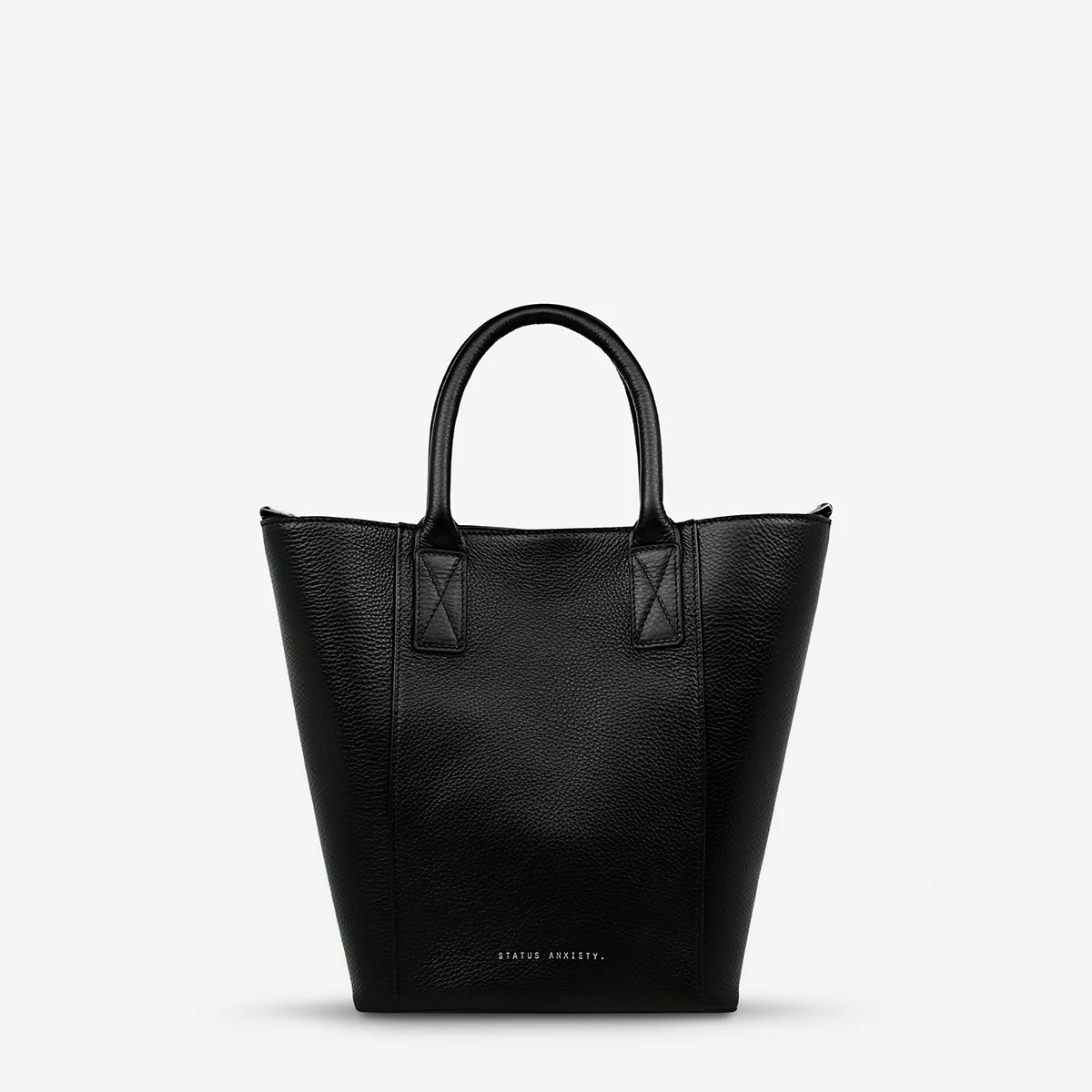 Happy Medium Women's Black Leather Bag | Status Anxiety® | Status Anxiety 